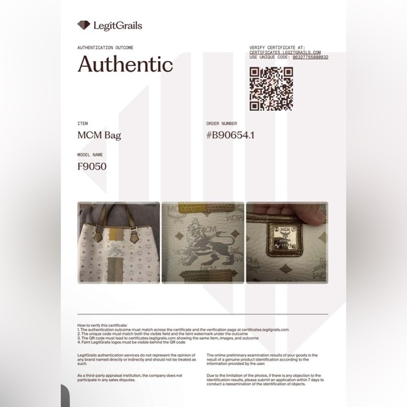 MCM Princess Lion White and Gold tote Bag with COA - Picture 3 of 16